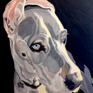 Hoss - Custom Dog Portrait - 14" x 18"