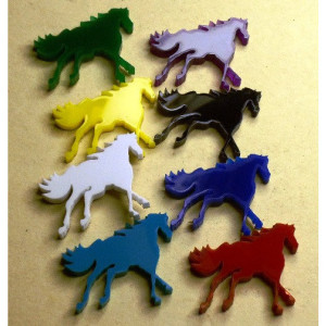  horse charms, laser cut charms,holographic charms,