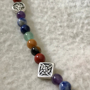 Peace Offering handmade beaded 18" necklace 