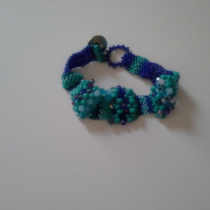 Blue Ocean Peyote Bracelet