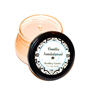 Vanilla Sandalwood 8oz 100% Soy Candle