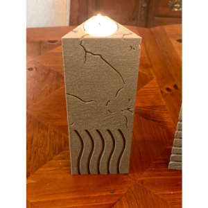 Fifth Element Stone Candle Holder