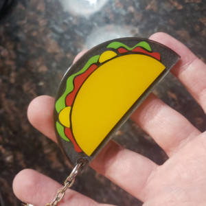 Taco keychain 