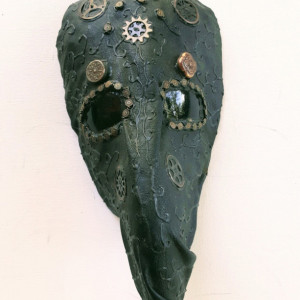 Large Nose Mask/Wall Art One of A Kind Plague Doctor Handmade