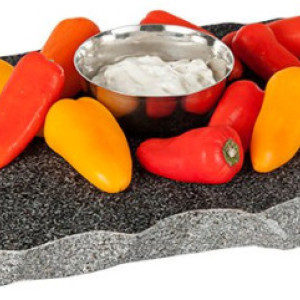 Sea Stones Chillable Serving Tray, Freezer to Table, Keep Appetizers Cold, Server