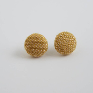 Wrap Scrap Jewelry - Earrings - DBG Baby - Spellbound Snitch - Wrap Scrap - Stainless Steel - Post Earrings - Button Earrings
