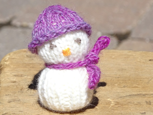 Snowman, Knitted Snowman, Winter Decor, Tree Ornament, Holiday