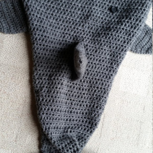 Shark Blanket Lapghan Crocheted