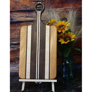 Handcrafted Long Handled Medium Cutting Board, Charcuterie/Serving Board