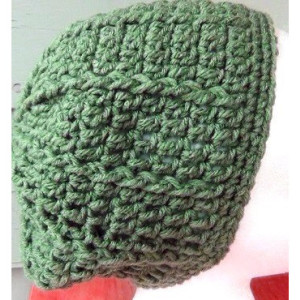 Hat - Crochet Beanie - Light Sage Green Cap