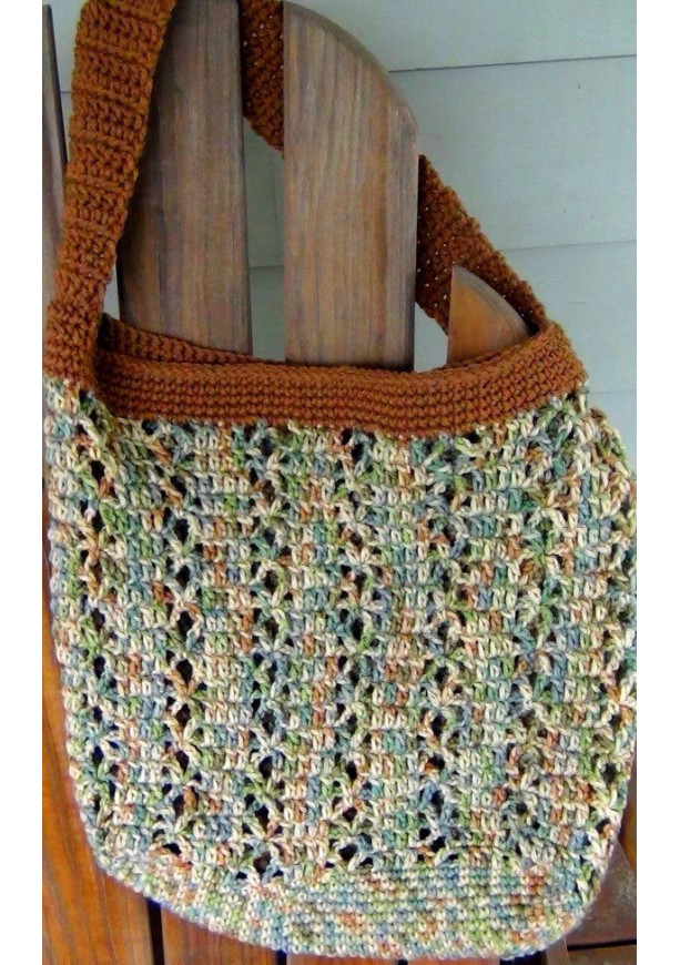 Tote Bag - Shoulder Tote - Beach Bag and Totes - Crochet Market Bag - Reuseable Eco Grocery Bag - Market Bag