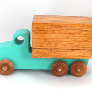 Handmade Wood Toy Box Truck 1147305718