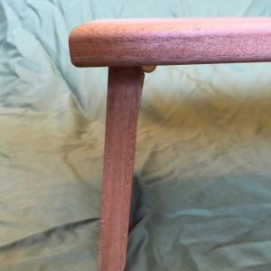 Handmade Meditation bench - Mahogany with folding legs *FREE SHIPPING*