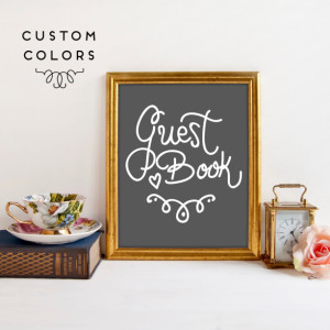 Wedding Guest Book Sign | Sign Our Guest Book | Wedding Sign | Wedding Table | Guest Book Sign | Wedding Art Print