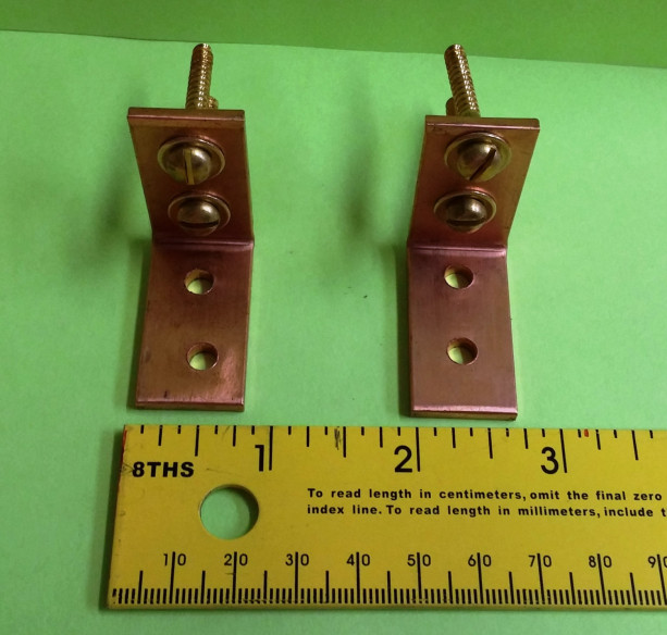 Solid Copper Ceiling Mounting Brackets Set of 2 FREE Shipping to U S Zip codes