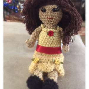 Clearance / discontinued / amigurumi / Yellow princess doll / bedtime doll