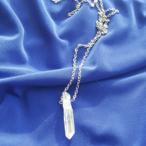Crystal point necklace