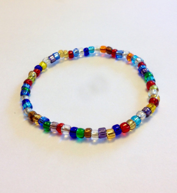 Multicolor Seed Bead Bracelets, Set of 3 Colorful