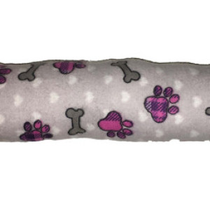 Dog Tosser “Paw Prints Dog Toy” 11 Inches Long With Squeaker All Handmade In USA