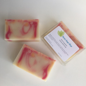 Pink grapefruit scented handcrafted soap vegan soap
