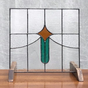 Shooting Star Stained Glass Panel