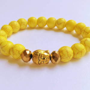 Yellow Buddha Bracelet 