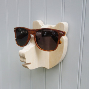 Key hook - Bear head wall hanger for keys, glasses, and sunglasses