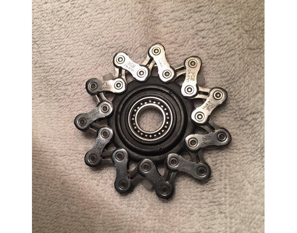 Bike Chain and Jockey Wheel Fidget Spinner