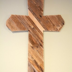 Wood Pallet Cross Wall Art