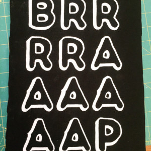 "BRRRRAAAAAAP" Hand-Painted Back Patch