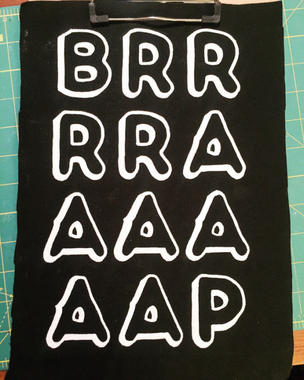 "BRRRRAAAAAAP" Hand-Painted Back Patch