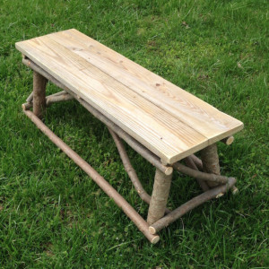 Plank Top Twig Bench, includes shipping