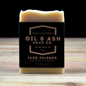2 Pack-Iced Pilsner Beer Soap, Handmade Soap, All Natural Soap, Cold Process Soap, Beer Soap, Essential Oil Soap, Eucalyptus Soap