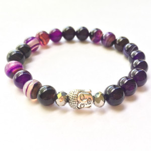 Purple Buddha Bracelet 