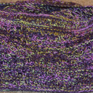 Knitted  Cowl/Scarf - Purple