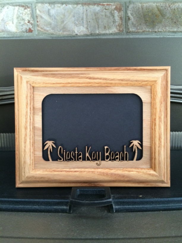 Personalized Tropical Beach Picture Frame 5x7
