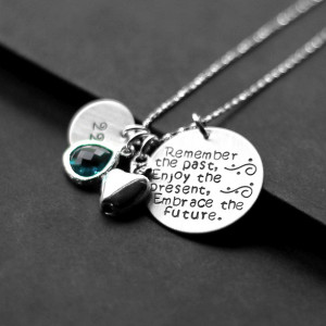 Hand Stamped Sterling Silver Teacher Retirement Necklace