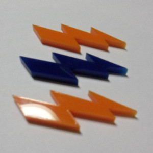 lightning bolt charms,holographic charms, laser cut charms