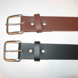 1.5" Wide Heavy Duty Leather Work Belt Gun Belt Handmade