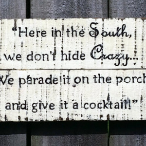 Handmade Rustic Distressed Relcaimed Pallet Wood Southern Sign