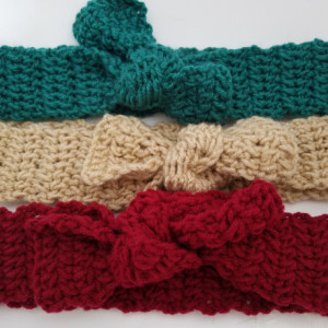 Crochet Side Knot Headband