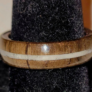 One of a kind handmade wood ring