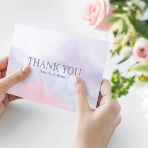 10 Pack: Thank You Cards - Marble Design