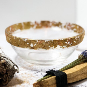 New Beginnings Smudge Set, Cleansing, Renew, Healing, Positive Vibes, Sage, Palo Santo, Gold and Copper Trim Bowl