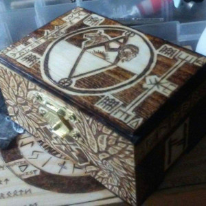 Custom Norse Viking Engagement/Wedding Ring Box
