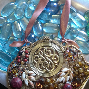 Amber Bib Necklace, Gold Bib Necklace, Vintage Jewelry Necklace
