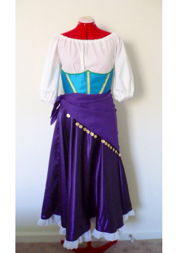 Esmeralda Gypsy Custom-Made Women's 4 Piece Costume Sizes 4-10