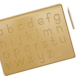 Montessori Wooden Tracing Board - Lowercase Letters - Montessori Toddlers English Learning - TB_LWR101
