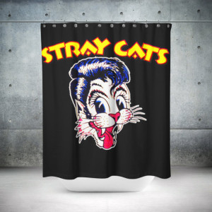 Stray Cats Shower Curtain