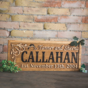 Family Name Sign Wedding Name Sign Save the Date Prop Wedding Photo Prop Wedding Date Sign Wedding Prop Rustic Wedding Engagement Gift